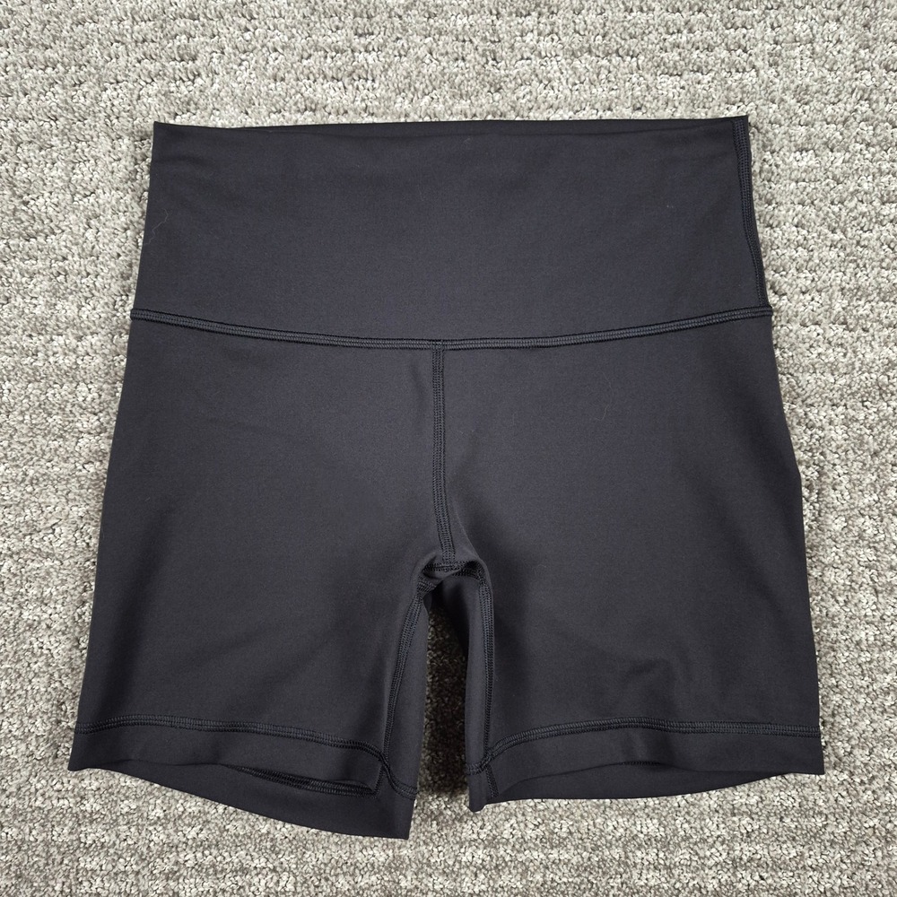 Lululemon Wunder Train High-Rise Short 6" Womens size 8 Black Everlux